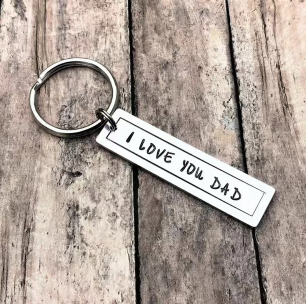 3/$25 I Love You Dad Stainless Steel Keychain NEW